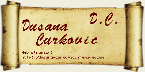 Dušana Ćurković vizit kartica